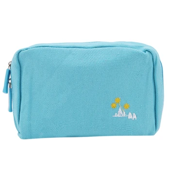 

Fashion Women Multifunctional Canvas Cosmetic Bag Red And Orange Colour Travel Organizer Bag 4 Colours