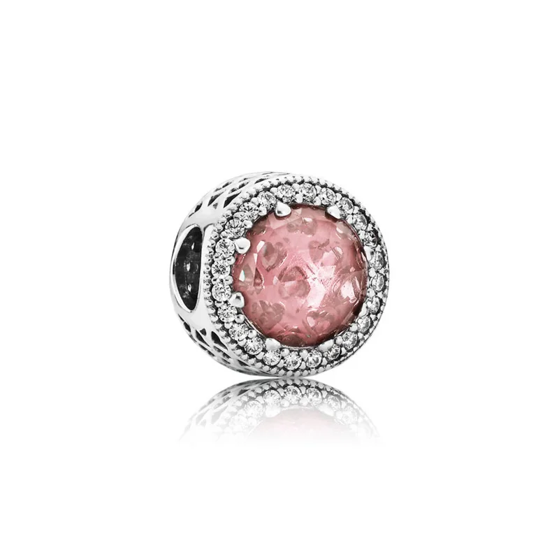 Charm Jewelry Sterling Silver Jewelry Beads Charms Sterling Silver Beads Silver Charm Bead Charm Bead Beads Jewelry Sterling Silver Beads Charm Loose Beads 925 sterling silver Sparkling Clear White Pink Blue Purple Red Beads Fit Original Pandora Bracelets Charm Jewerly