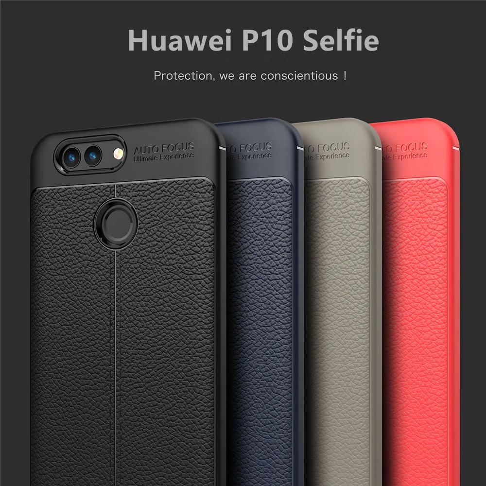 For Huawei P10 Selfie phone case luxury Litchi Soft TPU Silicone cover BAC-AL00 BAC-L03 BAC-L23 |