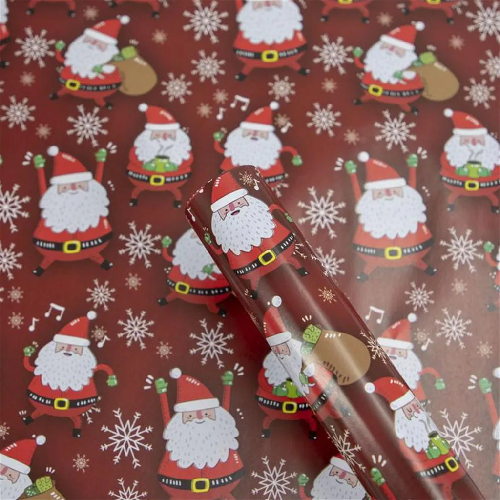 Рождественское украшение Подарочная коробка оберточная бумага Diy Бумага 3 шт