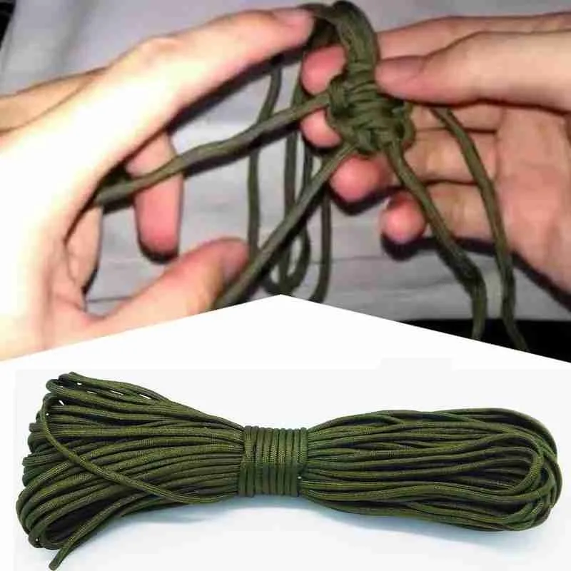 5 Meters 7 Stand Cores Parachute Cord Lanyard Outdoor Camping Rope Climbing Hiking Survival Equipment Tent Accessories Dia.4mm