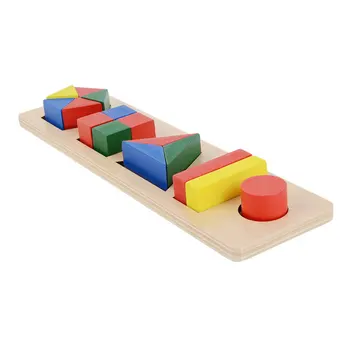 

Montessori Materials Shape Wooden training Puzzle Fraction Geometric Box Montessori Early Childhood Educational Learning L646F