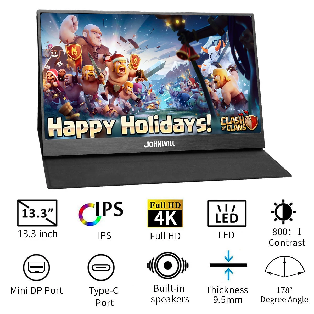 НОВЫЙ 13 3 дюймовый 4K 3200x1800 IPS Type C Портативный ЖК дисплей с HDMI входом игровой
