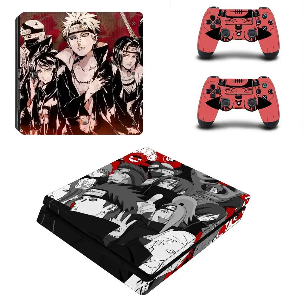 One Piece Naruto Full Cover Faceplates PS4 Slim Skin Sticker Decal