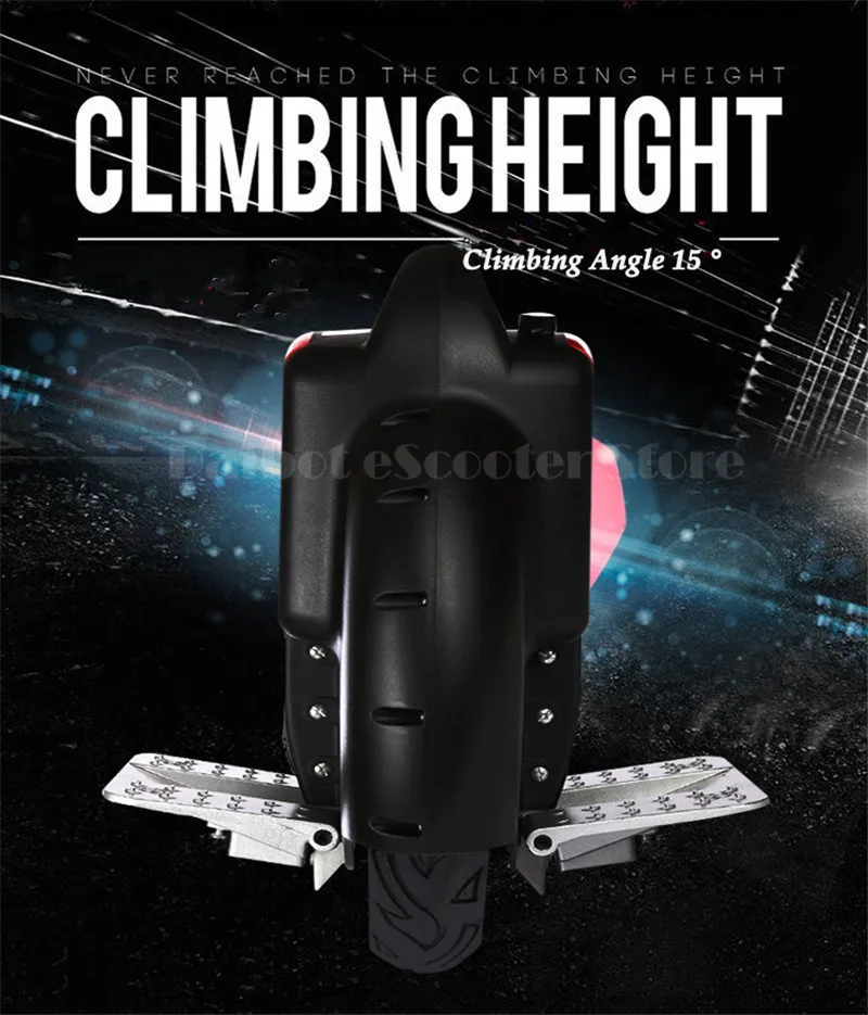 Daibot Electric Balance Unicycle 60V One Wheel Self Balancing Scooters 14Inch Black Adults Portable Electric Scooter With Handle (20)