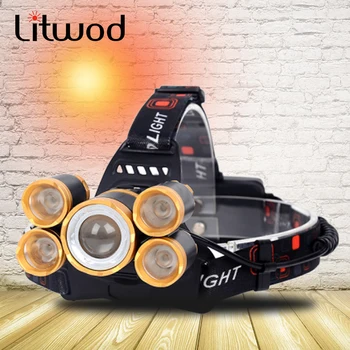 

CREE LED XM-L T6 Headlamp Headlight Head Lamp flashlight 20000 Lumens Zoomable Rechargeable 18650 Battery