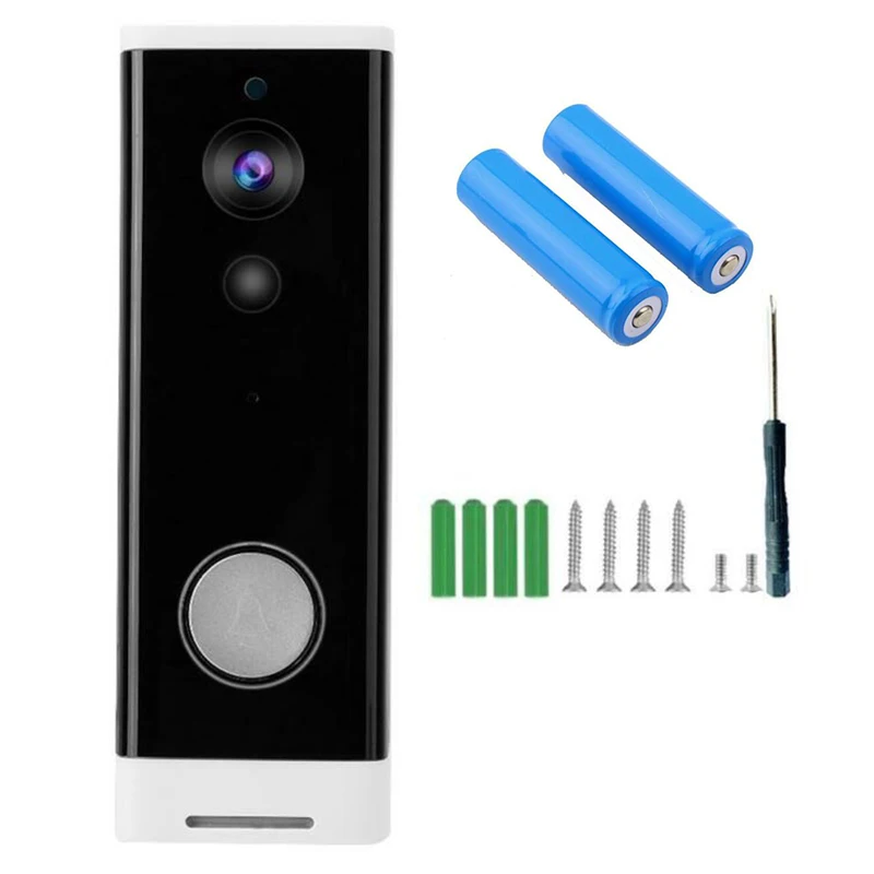 

Cordless WiFi Doorbell Intercom Sounds Video HD 1080P Image Resolution Door Gate Phone Camera Installation Home Office Security