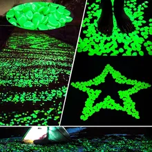 Glow in the Dark Garden Pebbles Glow Stones Rocks for Walkways Garden Path Patio Lawn Garden Yard Decor Luminous Stones 25/50pcs