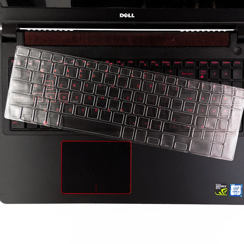 Чехол для клавиатуры из ТПУ Dell Inspiron 15 5570 5577 7567 3568 5585 6 дюймов Прозрачный прозрачный