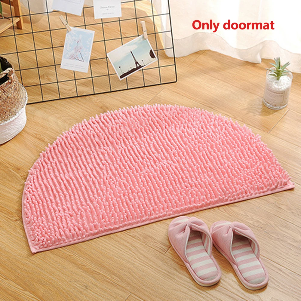 Напольный простой водопоглощающий полукруг ванная комната Гостиная домашняя Нескользящая износостойкая дверь коврик практичное мягкое украшение