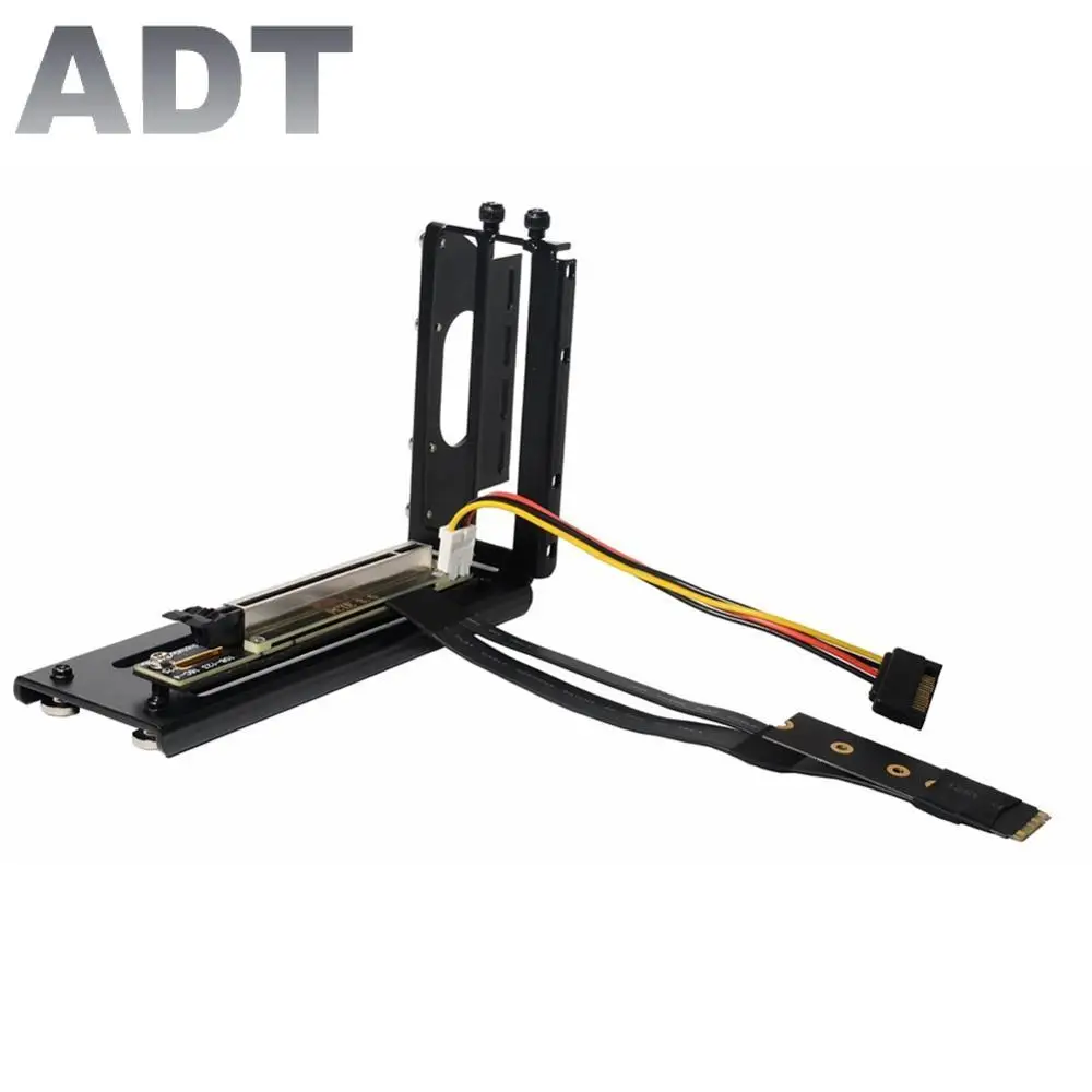 

Карта расширения 32G/bps PCI-e 16x к M2 M.2 для NVMe Key-M 2230 2242 2260 2280 кабель PCIe x16 удлинитель с кабелем питания Sata