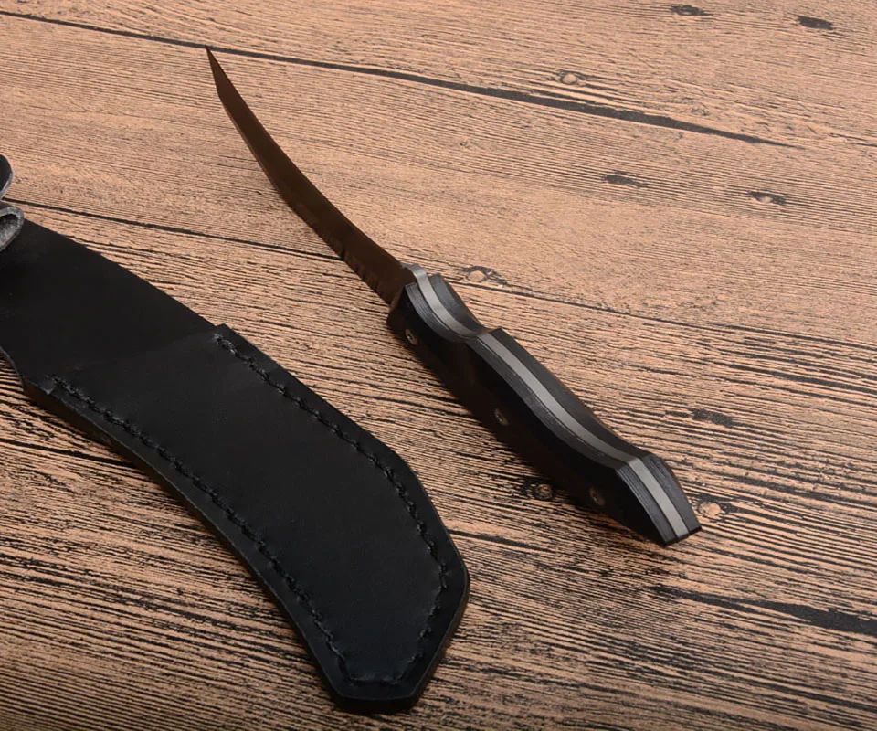 Diving Black Claw Fixed knife BC083 440c Blade Outdoor Survival knives G10 Black Titanium Camping knifes Sharp Tactical knifes