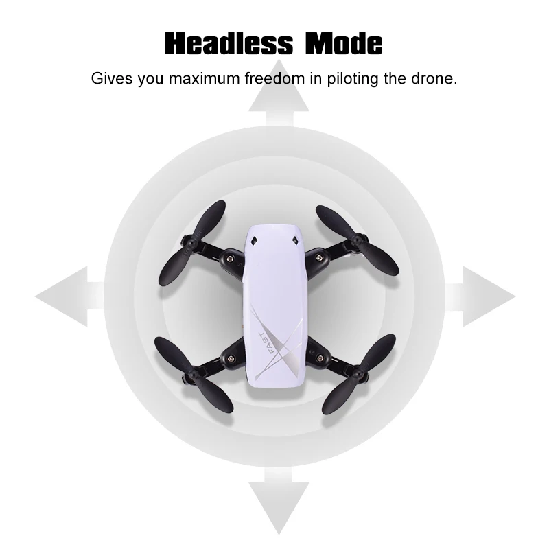 S9W складной RC Мини карманный Дрон с 30 Вт HD камерой Безголовый режим H/L Wifi FPV микро скорость 3D переворачивает Дрон белый/красный/синий