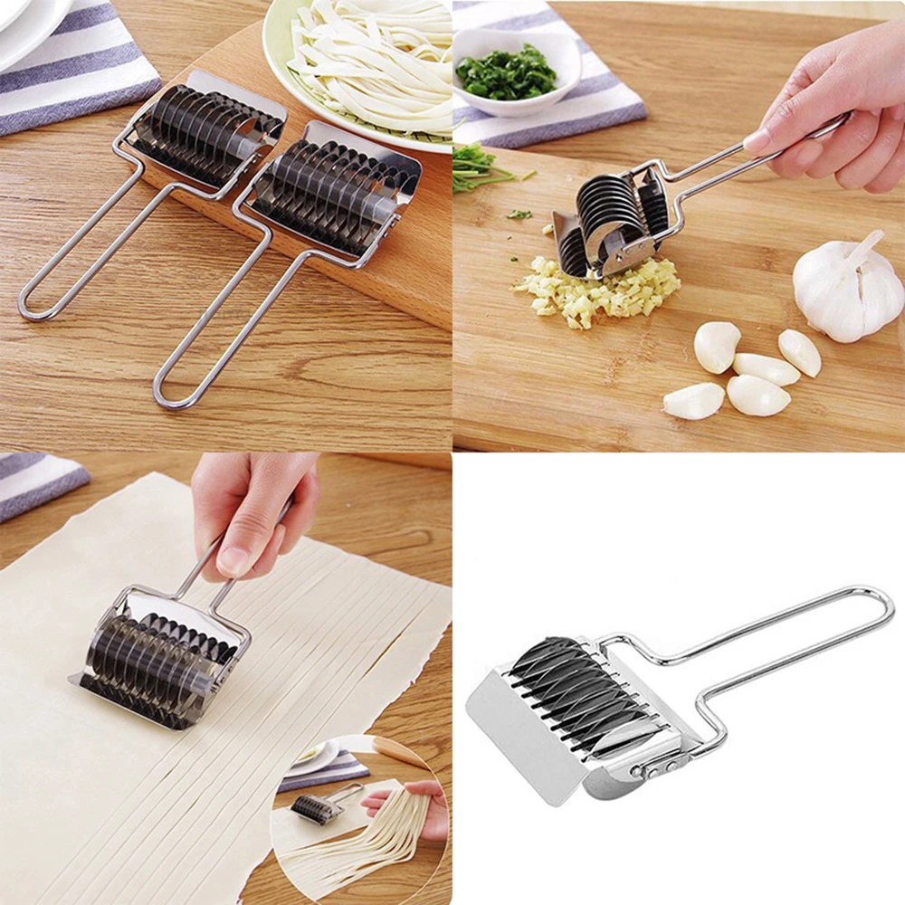 Ручной чайник для спагетти, петрушка, чеснок, прочный резак для лапши из нержавеющей стали, мясорубка, светящийся резак для лапши, кухонные инструменты