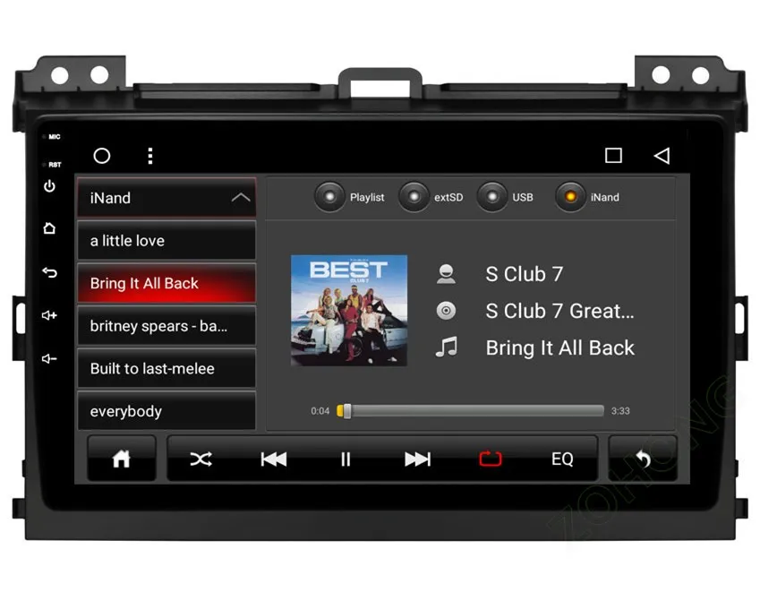Best 2din Octa Core Android Car Multimedia DVD Player for Toyota Land Cruiser Prado 120 Lexus GX470 autoradio Navigation GPS BT radio 36