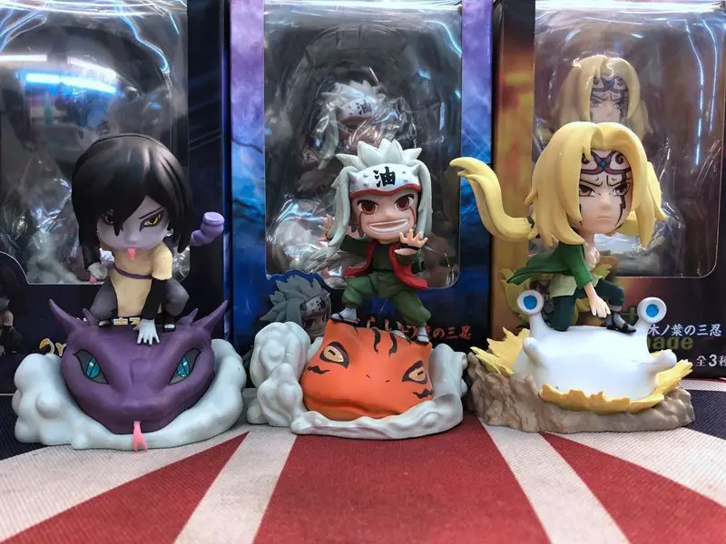 Ollie Аниме Naruto Cute Naruto Three Tsunade Orochimaru Jiraiya Garage Kit украшение