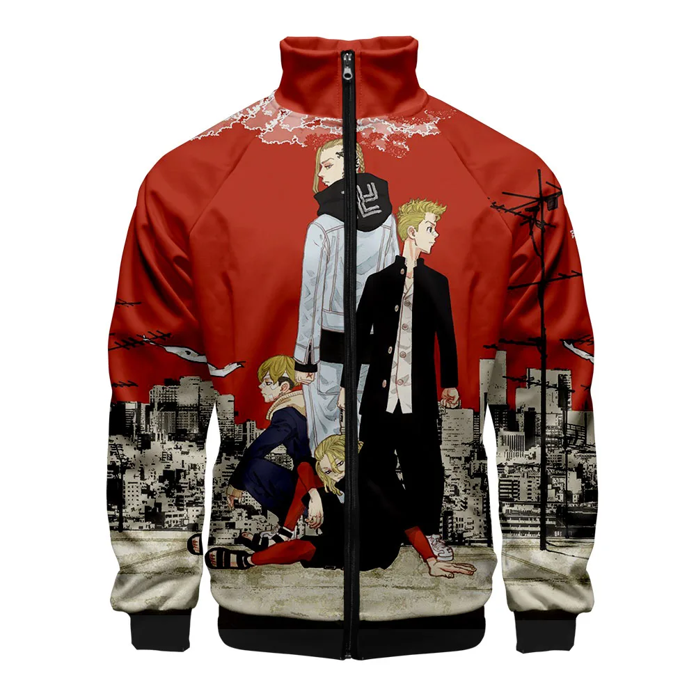

Hot Sale Men Autumn/Winter Harajuku 2021 3D Print Japan Anime Tokyo Revengers Jacket Boys Cosplay Costume