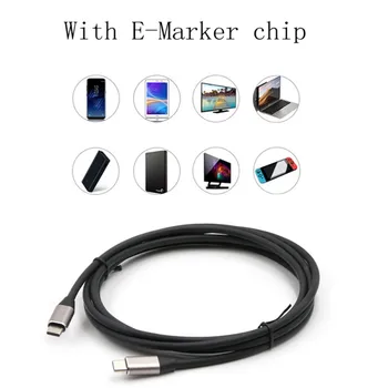 

Type-c 3.1 Data Cable Male-to-male Dual-head 5A 100W Fast Charge 16 Core 10 Gen 2 Full-featured 4K Video c to c Cable