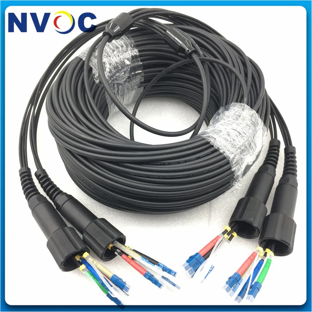 4 ядра 100 м 125 150 200 250 300 SM G657A LSZH 5 мм 4C LC/SC/FC/ST UPC 1Pcs PDLC бронированный волоконно