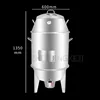 Charcoal Roast Duck Oven Stainless Steel Double Layer Small Home Multifunction Roast Chicken Lamb Chops Barbecue Skewers Machine 3