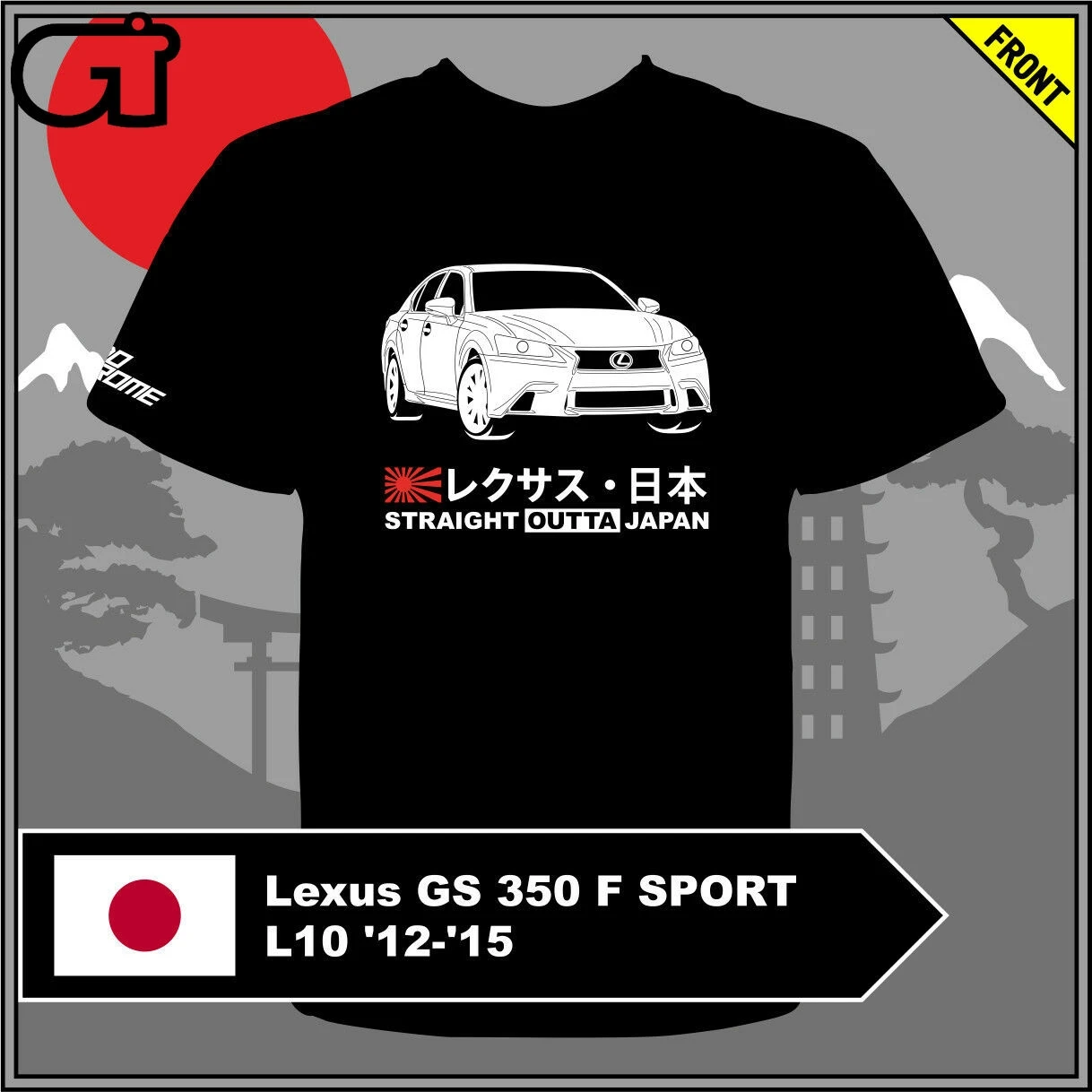 GT-shirt Lexus GS 350 F SPORT L10 12-15 футболка |