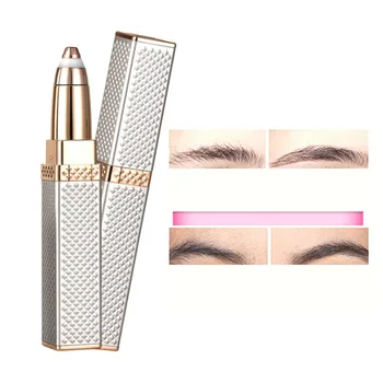 

Lady Eyebrow Shaping Automatic Eyebrow Shaping Artifact Epilator Electric Eyebrow Trimmer USB Charging Lipstick