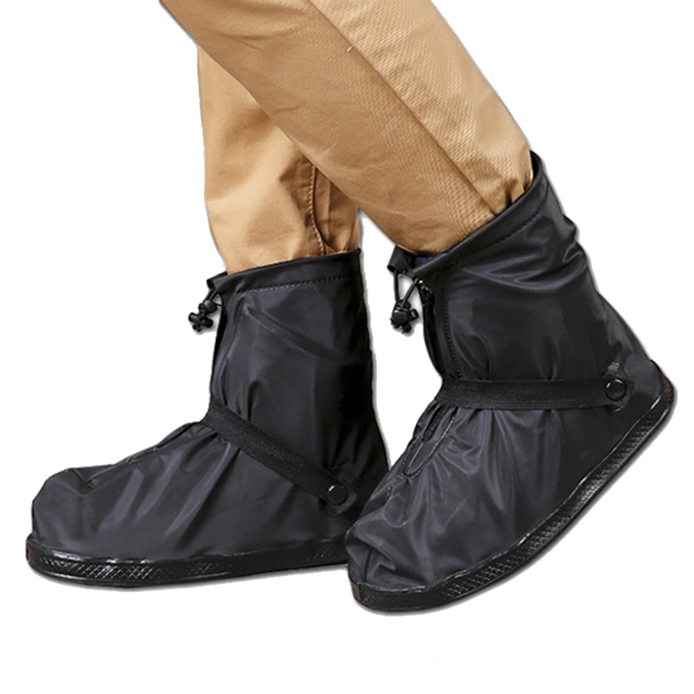 

Reusable Non-Slip Unisex Overshoes Shoe Cover Wear-resistant Mid-tube Rainboots Waterproof