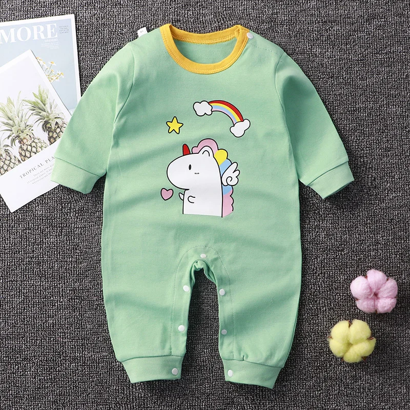 Hot Sales Baby Clothes Set Spring and Summer bodysuit Baby Boy Jumpsuit Baby girls Rompers Onesies Long Sleeve  Clothing Pajamas cheap baby bodysuits	 Baby Rompers