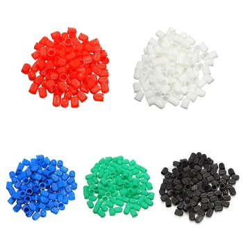 

100pcs Plastic Valve Caps Tire Cap Valve Cover for Car Motorcycle red