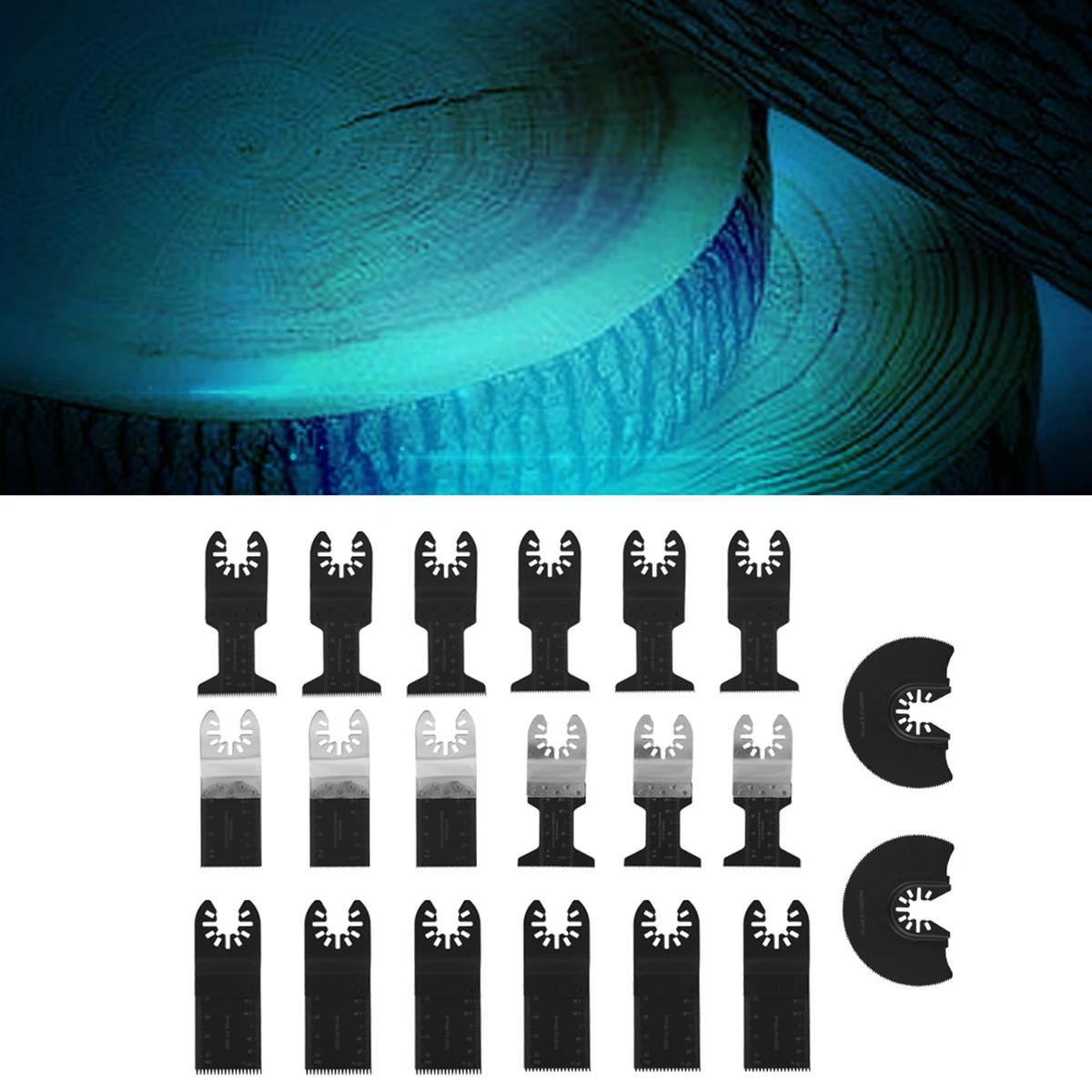 

Hot New 20pcs/set Oscillating Saw-Blade Multiple Tool Kit Multifunctional Oscillating Saw Web Kit Power Tools Repair Machine Acc