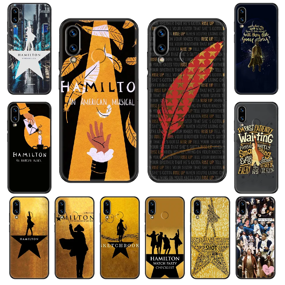Гамильтон музыкальный текст цветной чехол для телефона Huawei Honor коврики 5 7 8 9 10 и 20 i