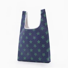 Новая хозяйственная сумка с модным принтом, Складная зеленая сумка для покупок складная сумка, складная сумка, вместительная сумка для хранения товаров