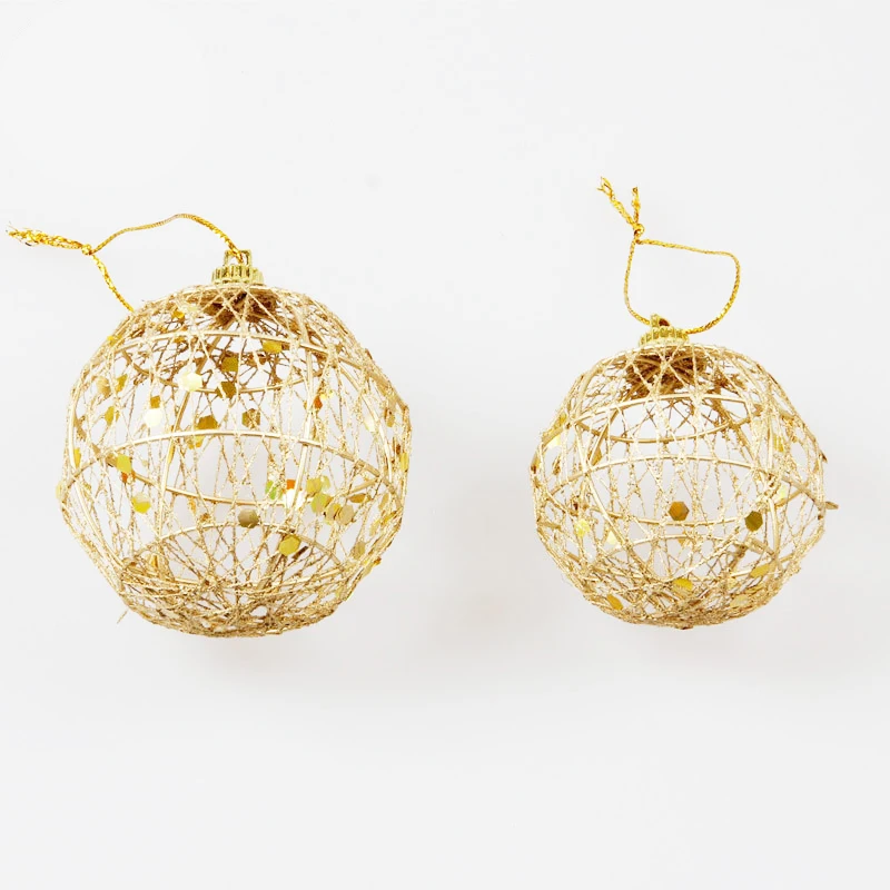 6 шт. рождественские Рождественские елки золотые шары безделушки Висячие