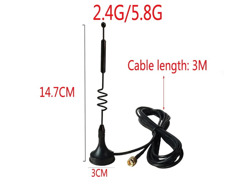 EOTH 2.4g 5.8g antenna 12dbi sma male wlan wifi dual band antene iot module router tp link signal receiver antena high gain