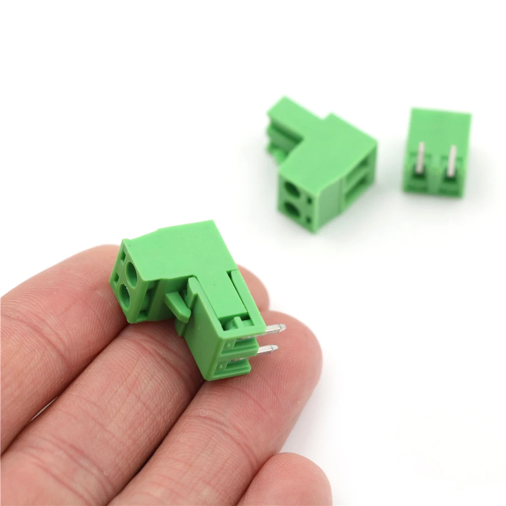 20pcs 2 Poles/2Pin  300V 10A Universal PCB 5.08mm PCB Screw Terminal Block Connector Tools (10 Male + 10 Female)