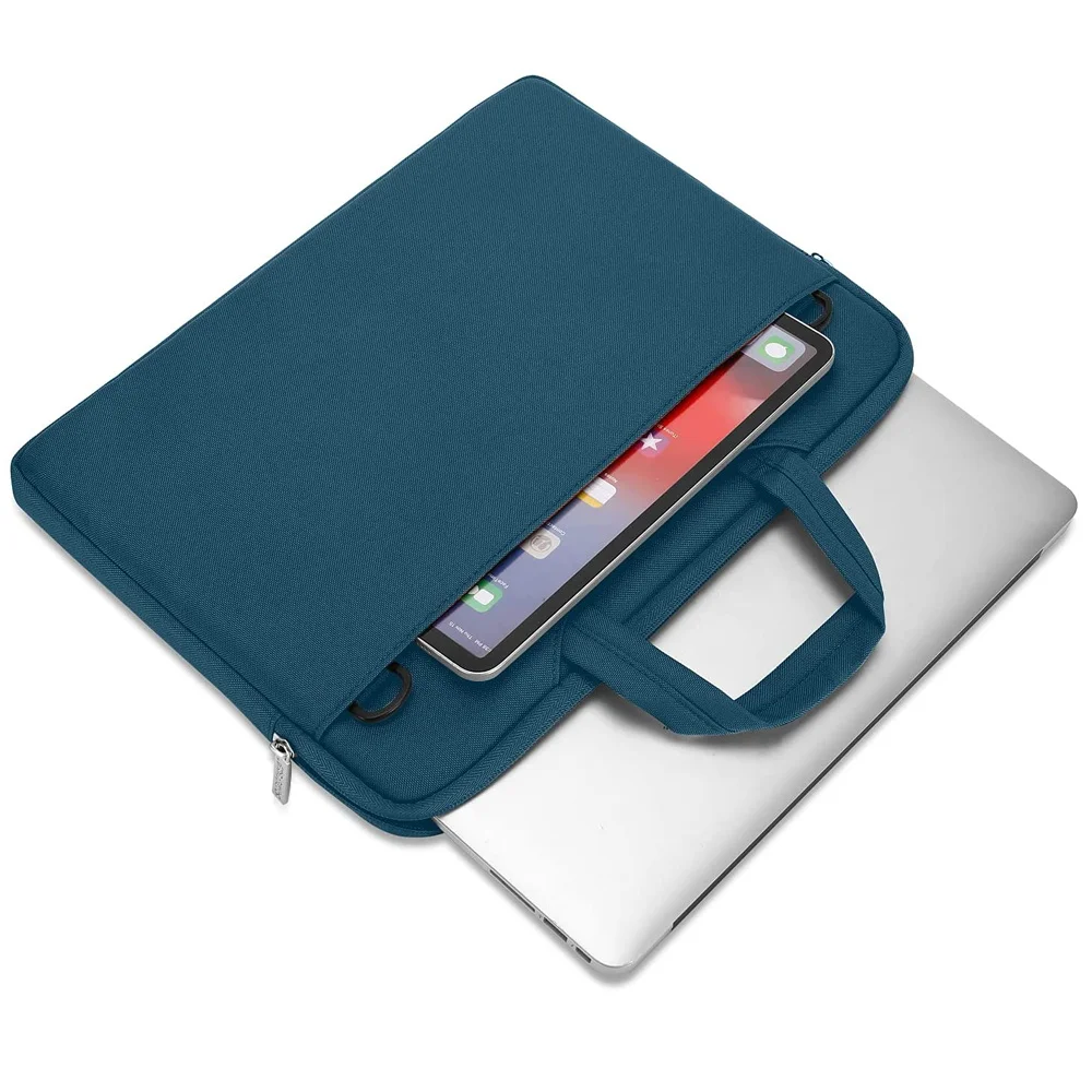Bolsa para Portátil Case à Prova Impermeável Água Notebook Bolsa do Mensageiro 13.3 14 15.6 17.3 Polegada Luva do Portátil para Macbook Lenovo hp Asus Acer - Imagem 5