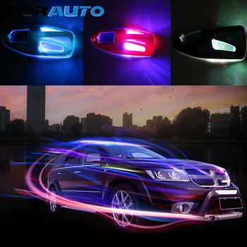

FORAUTO 1Piece Solar Power Shark Fin Antenna LED Light Decoration Strobe Bulb Car Warning Lamp Creative Exterior Accessories