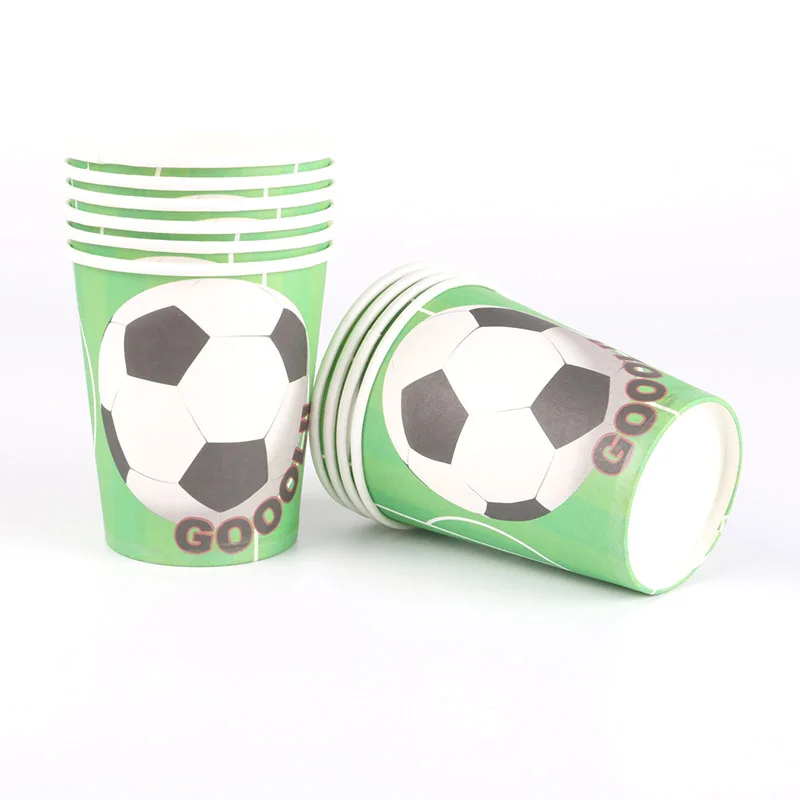 10 шт./упак. мира по футболу одноразовая посуда Бумага Чашки Детей Baby Shower День