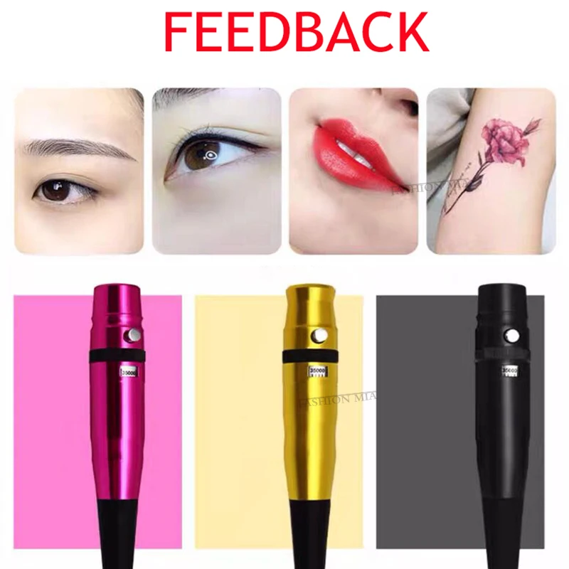 

New Universal Swiss Motor Permanent Dermograph Makeup Eyebrow Eyeliner Lip Pen With Universal Needles Beauty Tattoo Machine