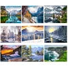 GATYZTORY DIY Oil Painting By Numbers Nature Landscape Frame Pictures By Numbers Acrylic Kits For Home Decoration Gift ► Photo 1/6