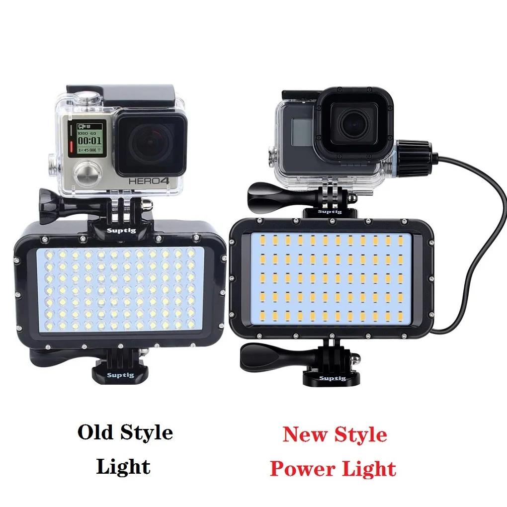 Slr Camera Underwater Lamp Diving Waterproof Led Power Light For Gopro Hero 987 Session 4 5 Xiaomi Yi 4k Sjcam Sj6/8/9 Eken H9r - Sports and Action Video Cameras Accessories photo