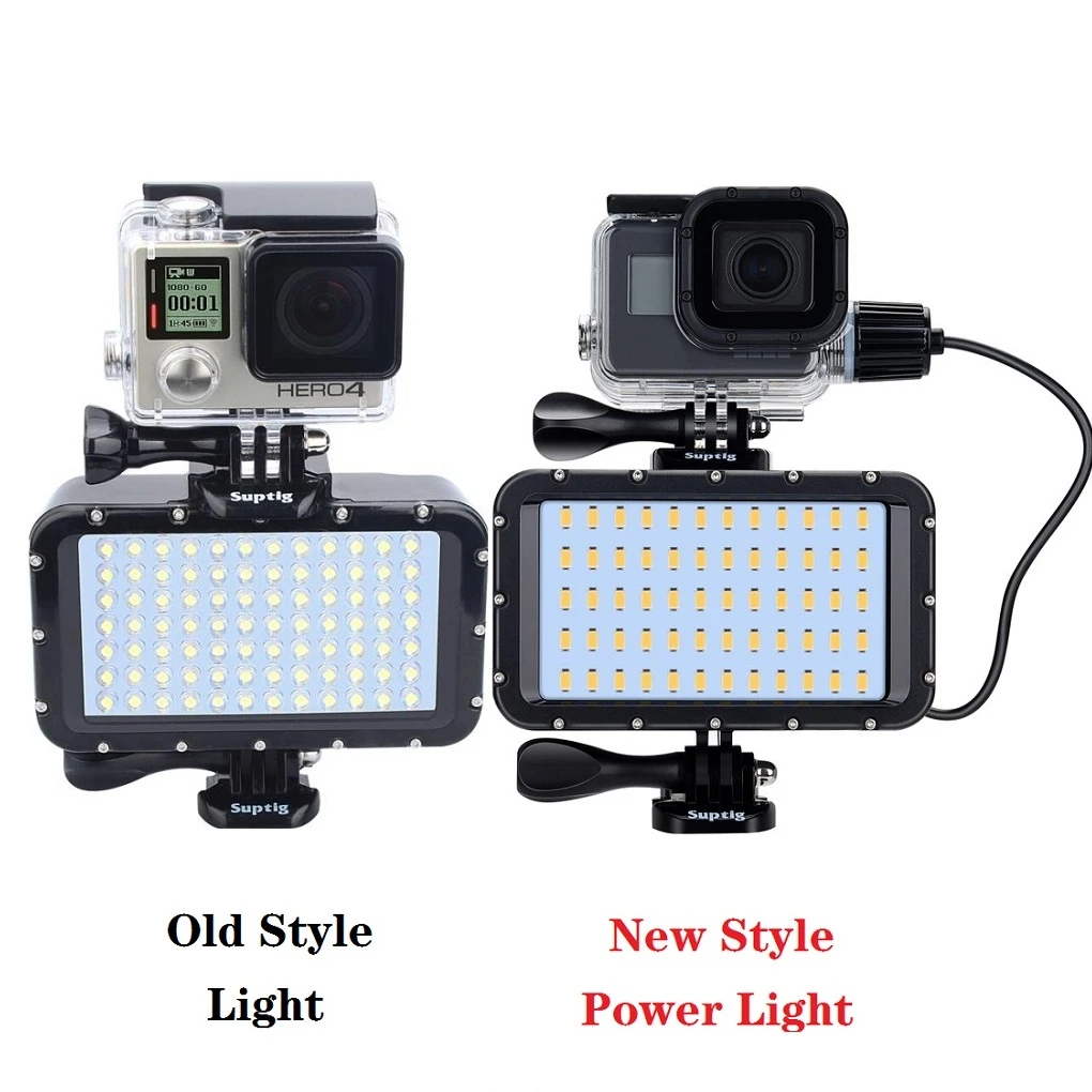 SLR Camera Underwater Lamp Diving Waterproof LED Power Light For GoPro Hero  987 Session 4 5 Xiaomi Yi 4K Sjcam SJ6/8/9 EKEN H9R|Sports Camcorder Cases|  - AliExpress