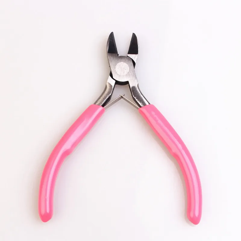 Pink jewelry plier Ювелирные плоскогубцы инструменты и оборудование набор длинных игл круглый нос резки проволоки плоскогубцы для изготовления украшений вручную аксессуары HK043 - Цвет: Pink jewelry plier