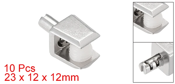 Type01 - 10 Pack Uxcell 2/4/10 упаковок Стекло брэкеты из цинкового сплава Регулируемый зажим для стекла зажим вала крепление для 5-8 мм толщиной серебряный тон - Цвет: Type01 - 10 Pack