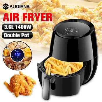 

1400W 5.2L Oil free Air Fryer Health Fryer Cooker Smart Touch LCD Airfryer Pizza Multi function Smart Fryer for French fries