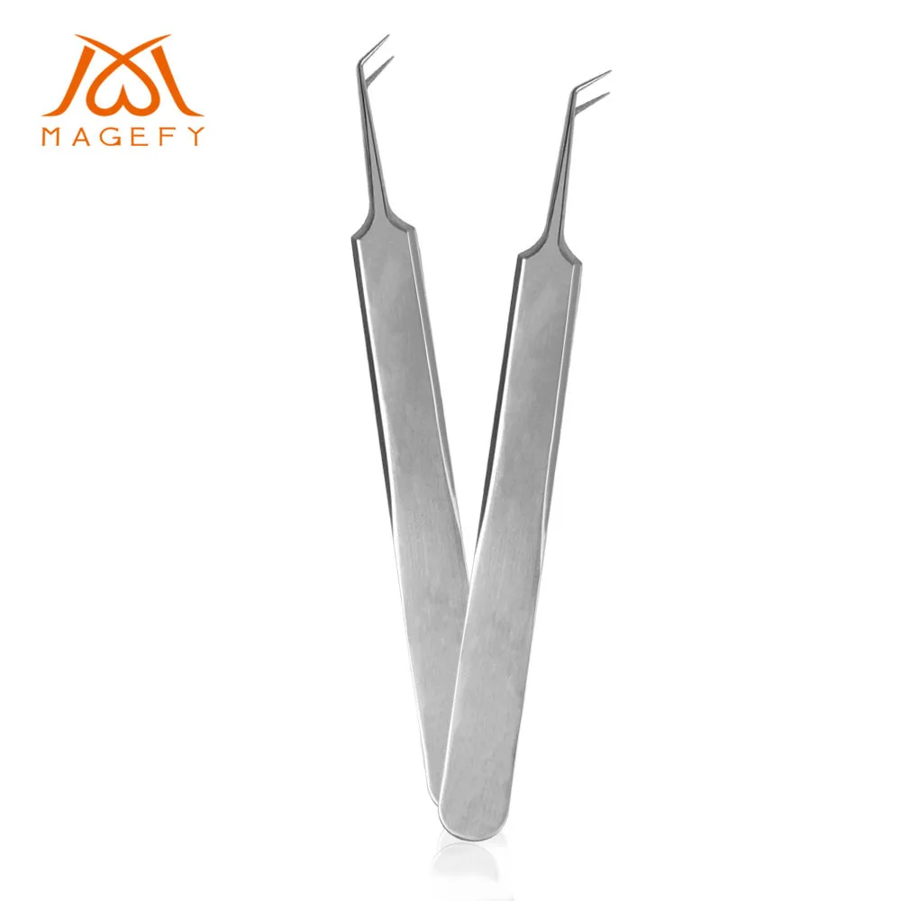

Stainless Steel Tweezers False Eyelash Tweezers Eyelash Extension Curler Nipper Hair Removal Clip Clamp Makeup Tools ePacket