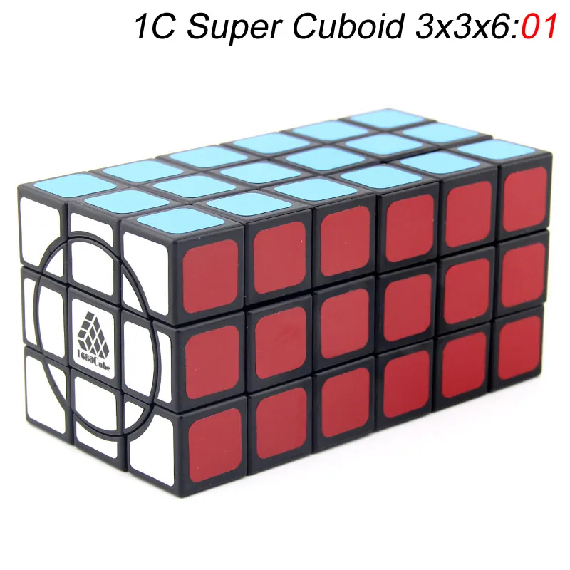 Original High Quality WitEden Super Cuboid 3x3x6 Magic Cube 1C Puzzle Speed Christmas Gift Ideas Kids Toys For Children - Цвет: 01-Black