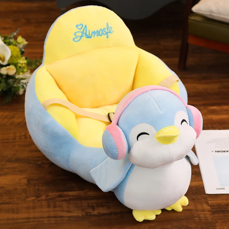 

Soft Baby Sofa Plush Animals Toys for Kids Safety Chair Stuffed Penguin Unicorn Dolls Plush Baby Seat Infant Feeding Chair Toys