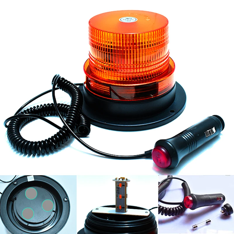 Baliza De Advertencia Intermitente Para Coche, Barra De Luz De Cristal