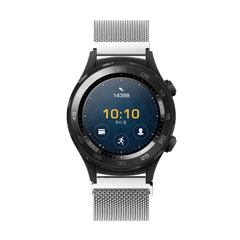 YHNUJM Смарт-часы 20 мм ремешок для huawei watch 2 ремешок для спортивных часов Миланская полоса стальной Металл huawei 2 часы